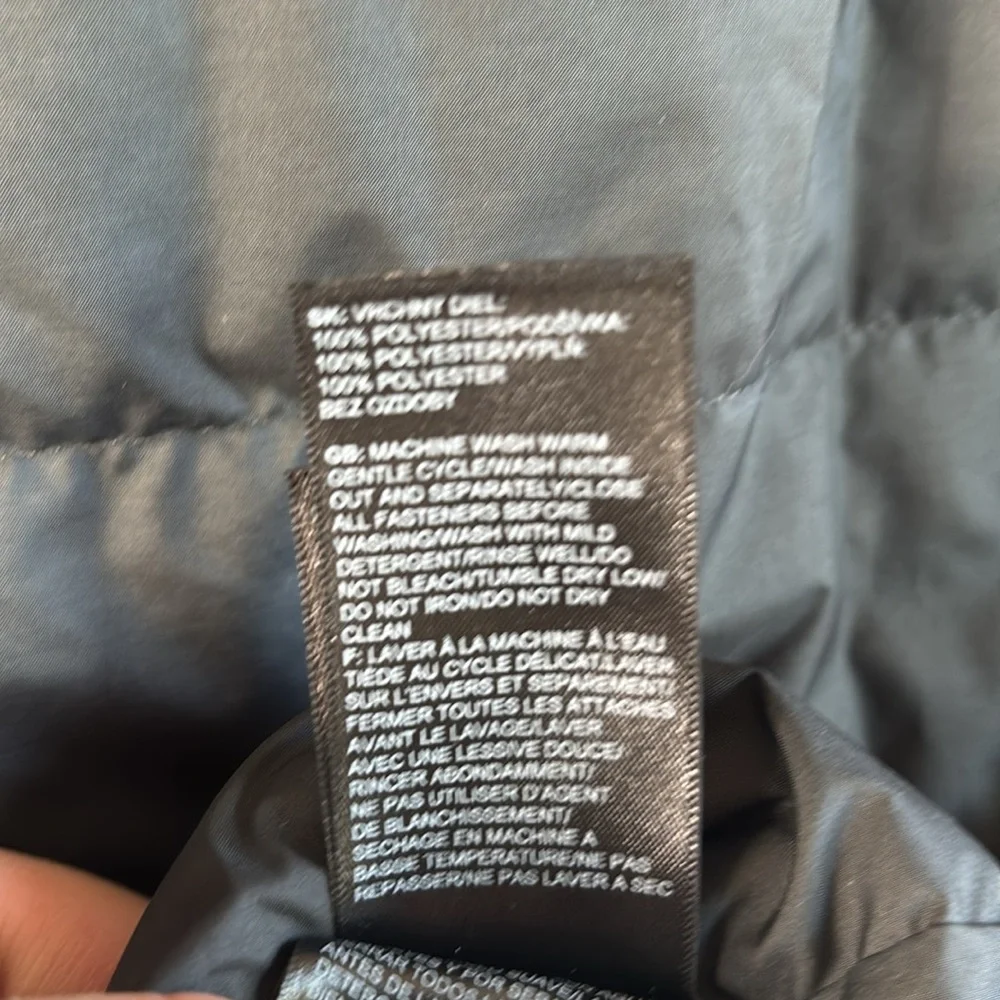 The North Face Men's Bombay Dark Grey Zip Lightweight Puffer Vest Sz S